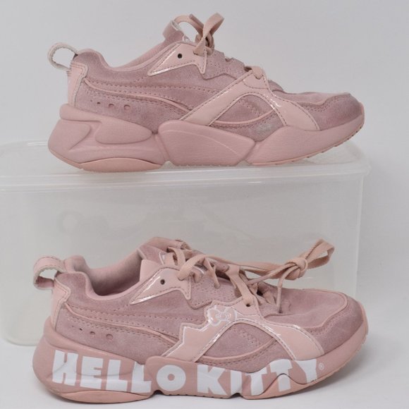 PUMA x Hello Kitty Nova 2 Sneakers Kids 12C Pink Lace Up 90s Comfort Active - Picture 10 of 16